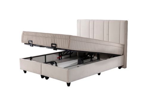 SAHRA BAZA VE BAŞLIK SETİ, KREM, 160X200