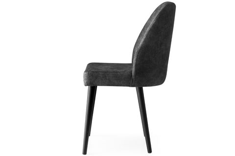 AÇILIR KÜTÜK MASA VE MERİDA SANDALYE TAKIMI, GRİ SİYAH , 130X80