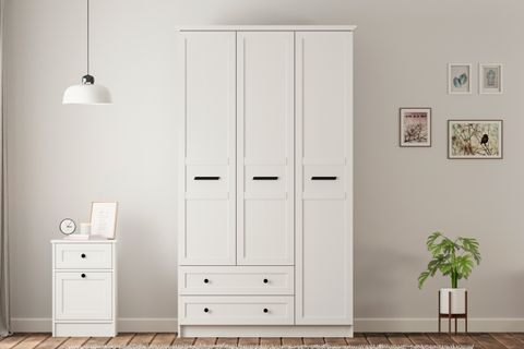 RABİ RUMY-S1 COUNTRY GARDIROP, 3 KAPAK 2 ÇEKMECELİ