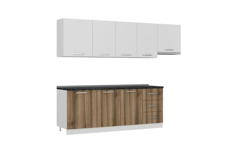 MİNAR EGE 270 CM MUTFAK DOLABI BEYAZ DORE 270-D4