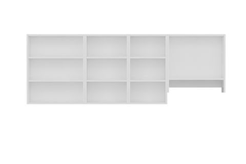 MİNAR 205 CM MUTFAK DOLABI BEYAZ 205-B4-ÜST MODÜL