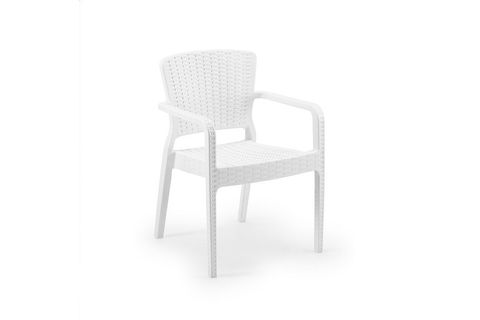 TİLİA SAND 6 KİŞİLİK CAMLI MASA SANDALYE TAKIMI BAHÇE BALKON SETİ BEYAZ