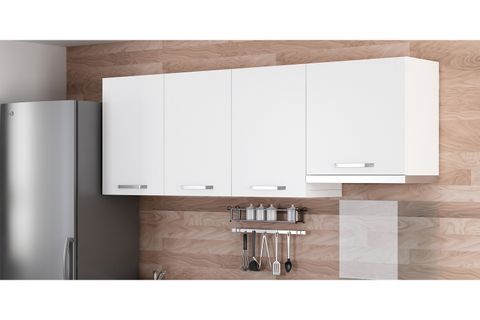 MİNAR 210 CM MUTFAK DOLABI BEYAZ 210-B7-ÜST MODÜL