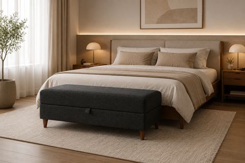 EVA SERİSİ SANDIKLI PUF, ANTRASİT