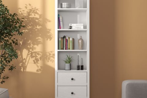 LUMERA KONSOL VİTRİN, 2 ÇEKMECELİ 4 RAFLI