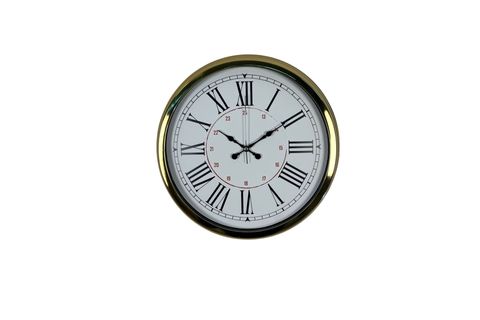 GOLD METAL ROMA RAKAMLI DUVAR SAATİ 40 CM