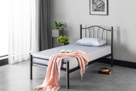 EVGER METAL KARYOLA, K25, SİYAH, 90X190