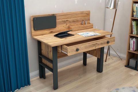ARNETTİ VALERİN ÇALIŞMA MASASI, ATLANTİK ÇAM ANTRASİT