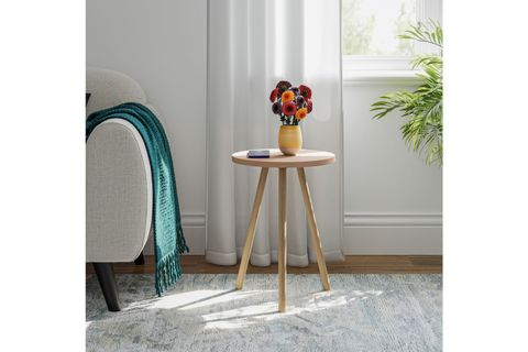 YURİ YUVARLAK YAN SEHPA, CAPPUCCİNO