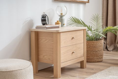 HAVEN KOMODİN, MEŞE TRAVERTEN, 2 ÇEKMECELİ