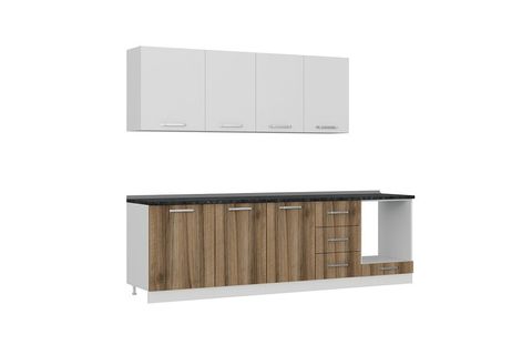 MİNAR EGE 270 CM MUTFAK DOLABI BEYAZ DORE 270-D3