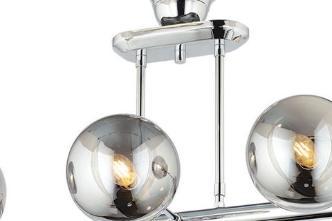 LAMPALUCE SPACE MODERN TASARIM AVİZE ALTILI KROM