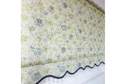 NAZA ÇİFT MEKANİZMALI YEŞİL AĞAÇLAR BONCUKLU TÜL VE STOR PERDE 260 CM 180X260