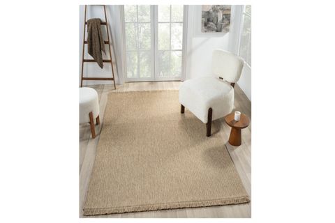 QUEEN SERİSİ JÜT HASIR GÖRÜNÜMLÜ DOKUMA MAKİNE HALISI, BEJ, 100X350, 670