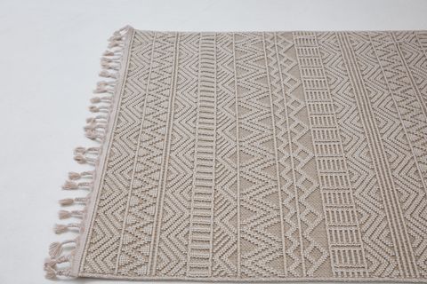 4K INFİNİTY COLLECTİON MODERN MAKİNE HALISI 14, BEİGE, 160X230 CM