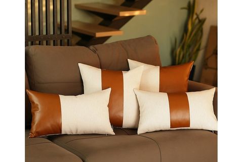SOHOMANJE GERÇEK DERİ KETEN KIRLENT 50X30