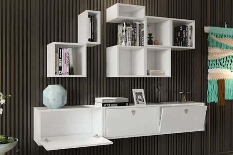 BK ÇOK AMAÇLI DOLAP, DUVARA MONTE RAFLI, NRG