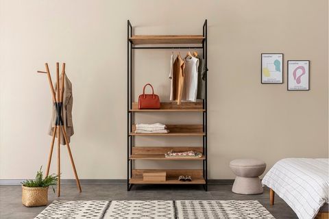 Dynamic 4 Raflı Askılı Dolap Geniş Modül 04