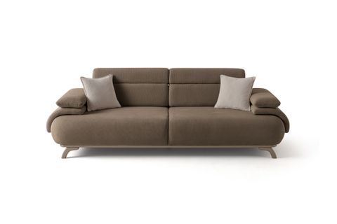 ALASKA SIRT MEKANIZMALI KASALI ÜÇLÜ KOLTUK, KAHVERENGİ