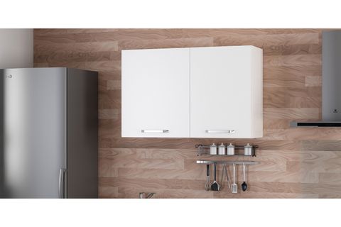 MİNAR 110 CM MUTFAK DOLABI BEYAZ 110-B1-ÜST MODÜL