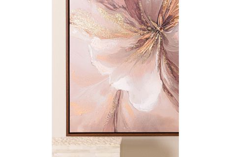 THE MİA NEUTRAL FLORAL KANVAS TABLO, 70X100 CM TBL0106