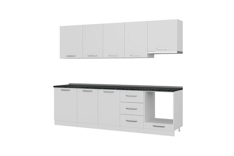 MİNAR ROSE 270 CM MUTFAK DOLABI BEYAZ 270-B5
