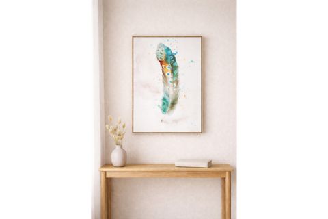 BOHO TÜY MOTİFLİ KANVAS TABLO