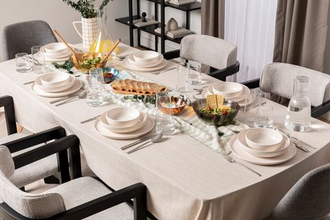 KİTCHEN ESSENTİALS STONEWARE YEMEK TAKIMI, BEJ, 24 PARÇA