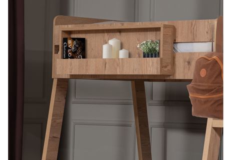 TREND GENİŞ İKİLİ RANZA, CEVİZ, 90X200