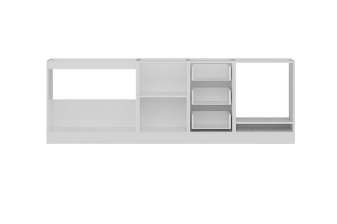 MİNAR 245 CM MUTFAK DOLABI BEYAZ 245-B4-ALT MODÜL
