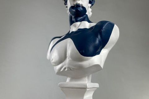 DAVID BLUE WAVE POP ART DEKORATİF ROMA YUNAN HEYKELLERİ