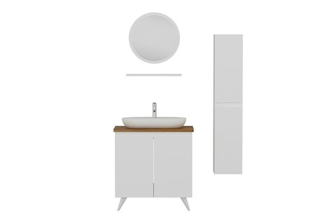 NİKA BANYO DOLABI AY2K111, BOY BEYAZ, 85 CM