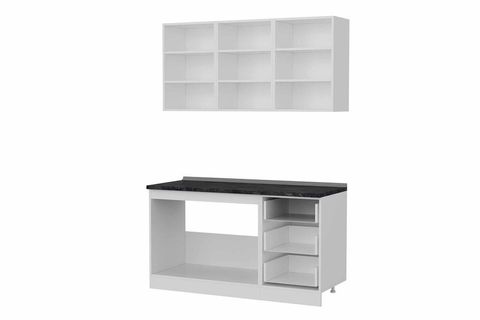 MİNAR 150 CM MUTFAK DOLABI BEYAZ 150 B2