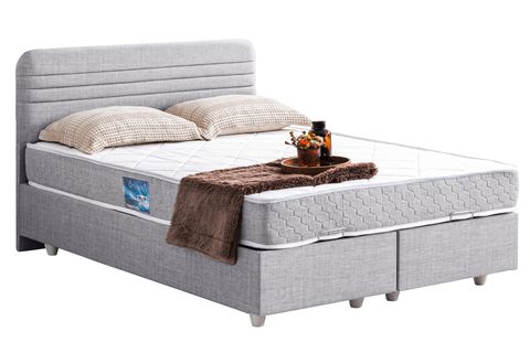 MİLA BAZA BAŞLIK VE ORTHO SOFT YATAK, AÇIK GRİ, 140X190