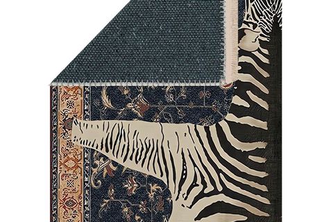 ZEBRA BASKILI DOKUMA TABAN HALI, 132 YNG, 150X230 CM