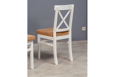 ÇAPRAZ DÖŞEMELİ SANDALYE, AÇIK KAHVE