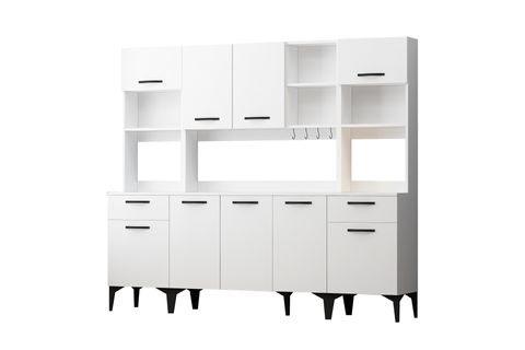 RİVA ÇOK AMAÇLI RB2 BEYAZ FIRIN BÖLMELİ AİRFRY DOLABI