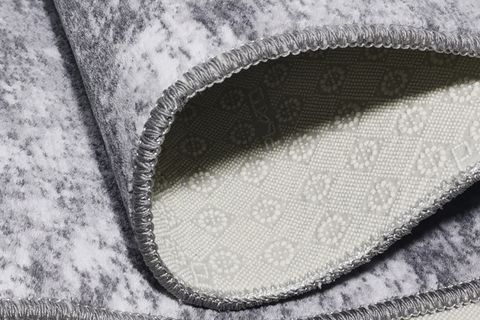 GÜNEŞAÇAR HOME SALON MUTFAK KORİDOR YOLLUK KAYMAZ TABAN RULO KESME GRİ HALI 100X500