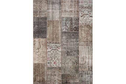 GREY PATCHWORK HALI 250X300