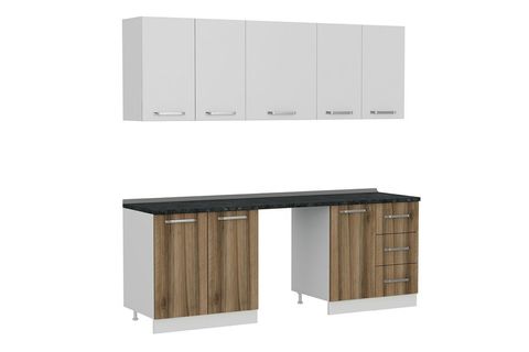 MİNAR 220 CM MUTFAK DOLABI BEYAZ DORE 220 D11