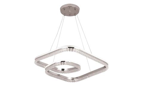 NEFES LED AVİZE, KROM, 50 CM