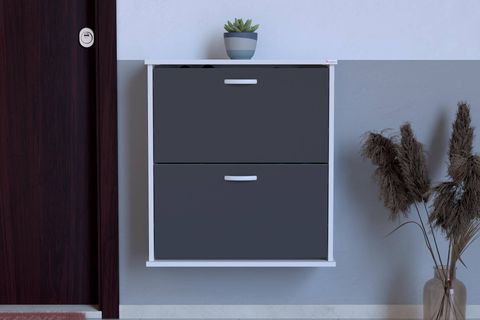 UMAY ASMA 72 CM 2 DÜŞER KAPAKLI AYAKKABILIK, ANTRASİT