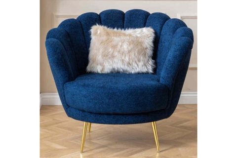 Berjer, Lacivert, Gold Ayak