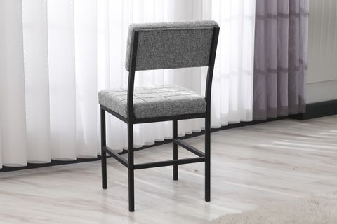 NOVA MUTFAK MASA TAKIMI, 2 SANDALYE, SİYAH, 70X70 CM, GRİ