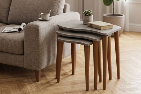 GOFRATO ZİGON SEHPA, BETON DESEN
