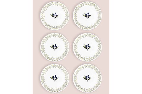 THE MİA OLİVOS PASTA TABAĞI 6LI SET 19 CM OVS0002