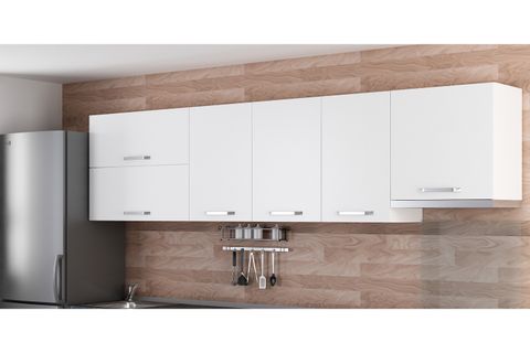 MİNAR 295 CM MUTFAK DOLABI BEYAZ 295-B7-ÜST MODÜL