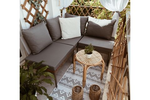 LİMNİ HOME MİNİ MULTİLOUNGE BAHÇE BALKON KOLTUĞU, GRİ
