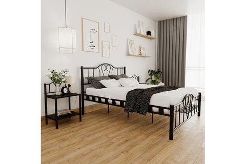 ORKİDE METAL KARYOLA, SİYAH, 140X200