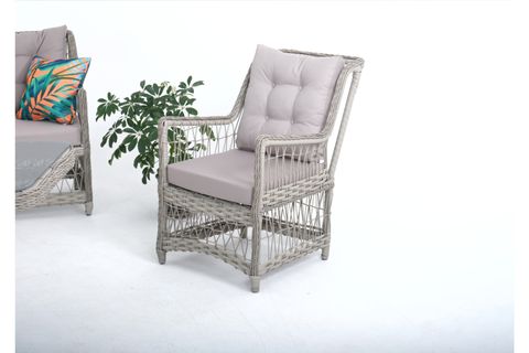 FLEXY HOME GARDEN ECEM ÜÇLÜ TAKIM, GRİ